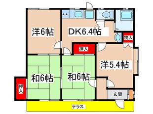 山の手ハイツの物件間取画像